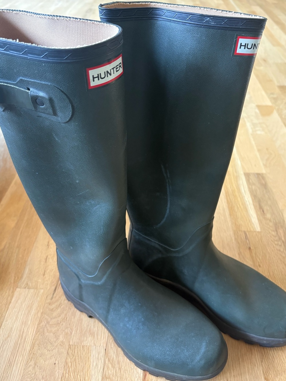 Men’s Hunter- Rubber Boots. Size 10